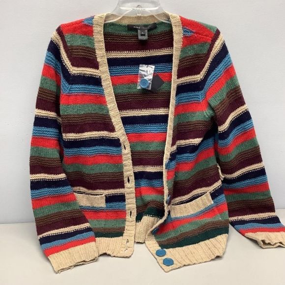 Striped Multicolor Cardigan Sweater - Picture 8 of 11